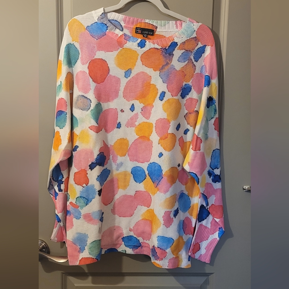 Colorful Polka Dot Sweater